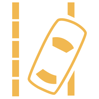 Road Departure Mitigation Indicator (Amber)