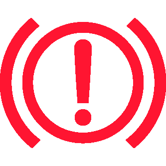 Parking Brake and Brake System Indicator (Red)