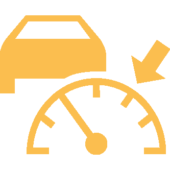 Adaptive Cruise Control (ACC) with Low Speed Follow Indicator (Amber)