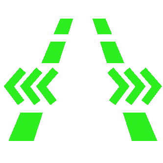 Active Lane Change Assist Indicator (White/Green)